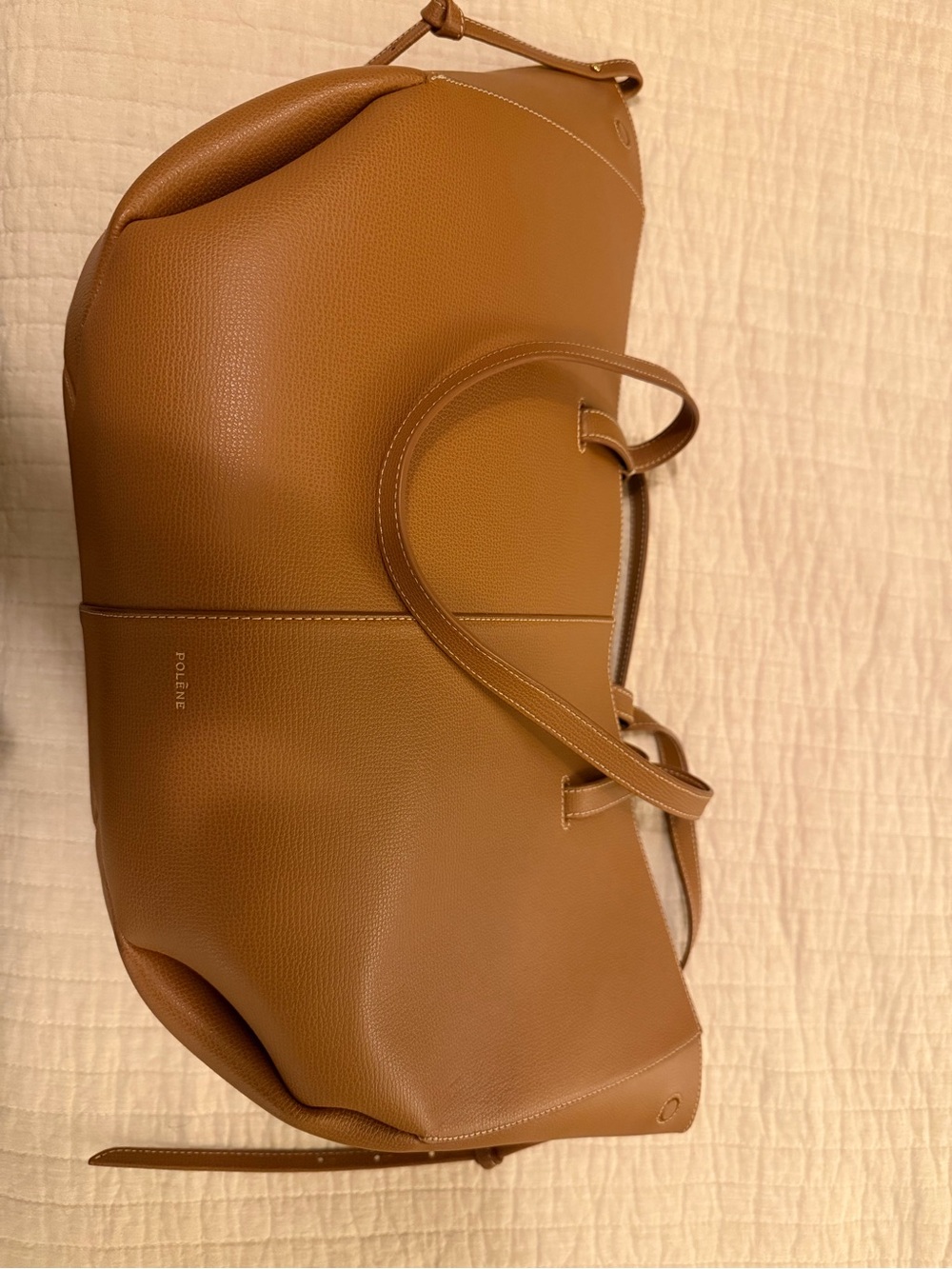 Polène Cyme Tote – Camel (Large Size)